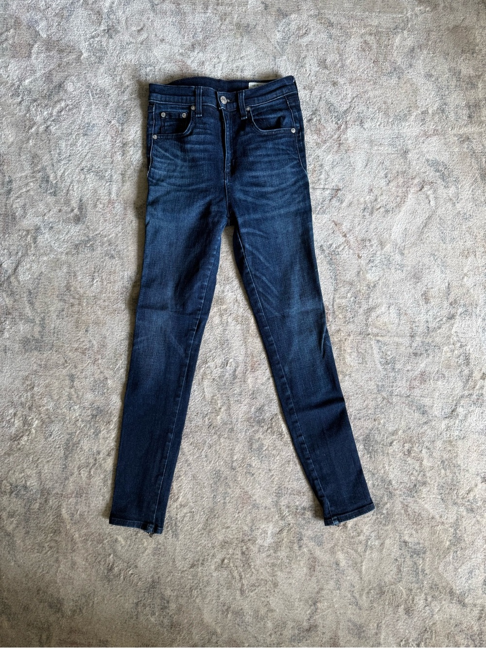 rag & bone /JEAN Skinny Ankle Zip Jeans Size 26